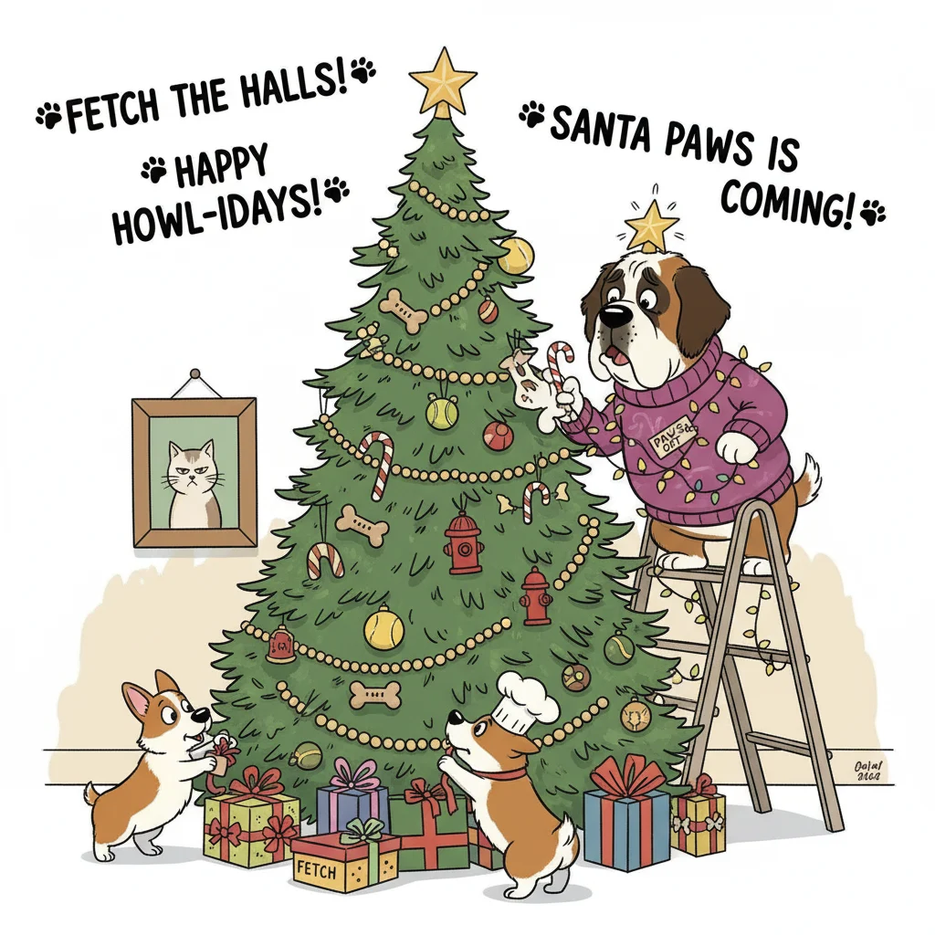  Dog Christmas Puns 