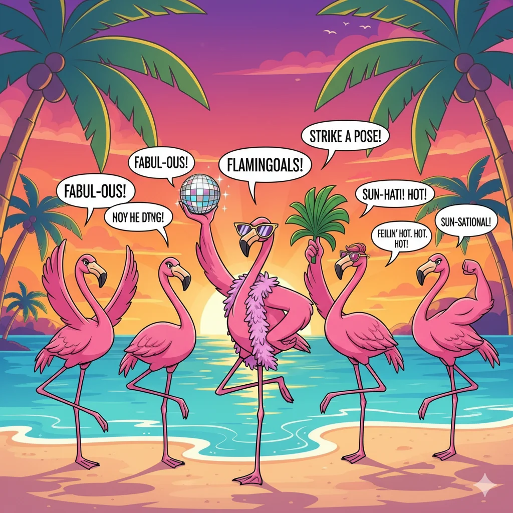 Flamingo Puns 