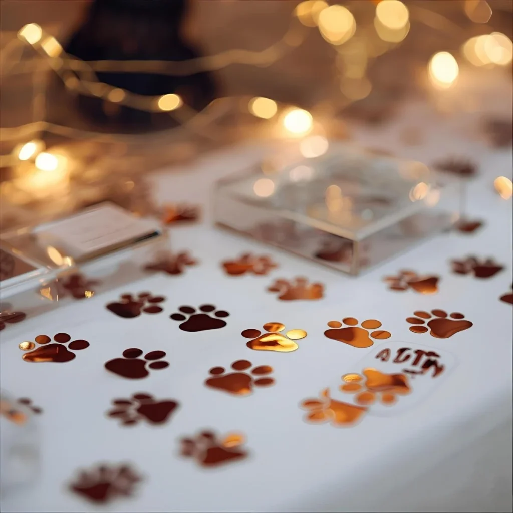 Add paw print confetti or bone-shaped stickers for extra charm.