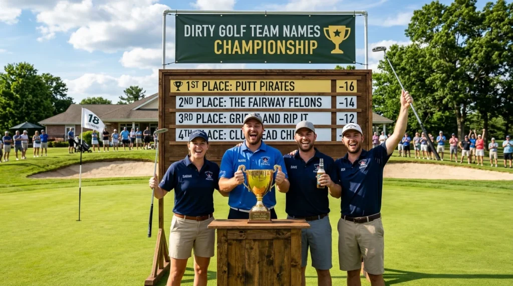 Dirty golf puns