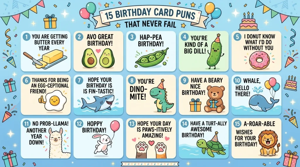 Birthday Card Puns