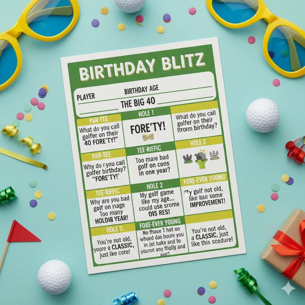 Birthday Golf Puns