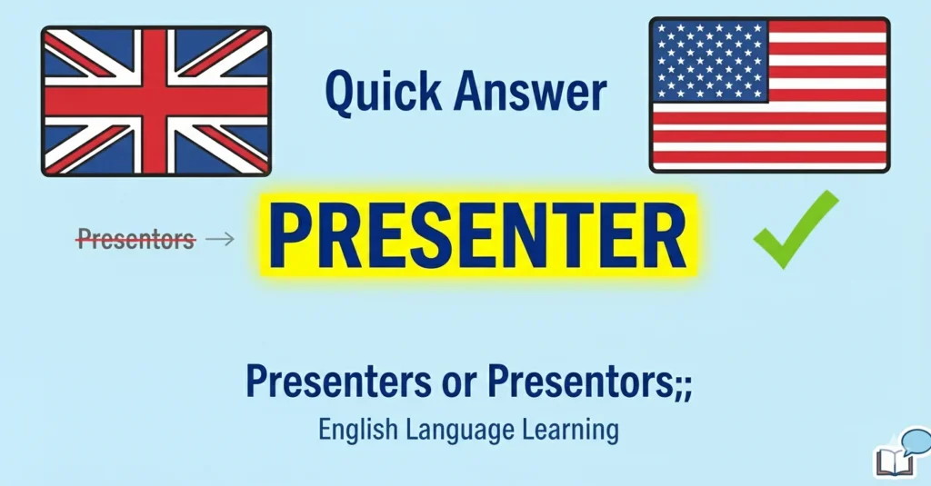 Presenters or Presentors