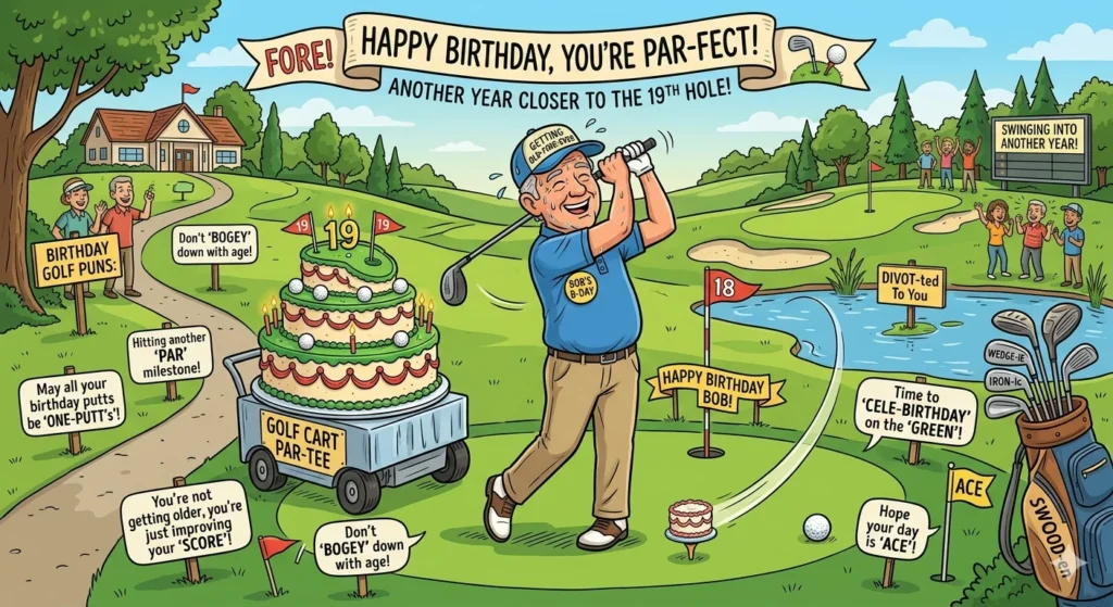 Birthday Golf Puns