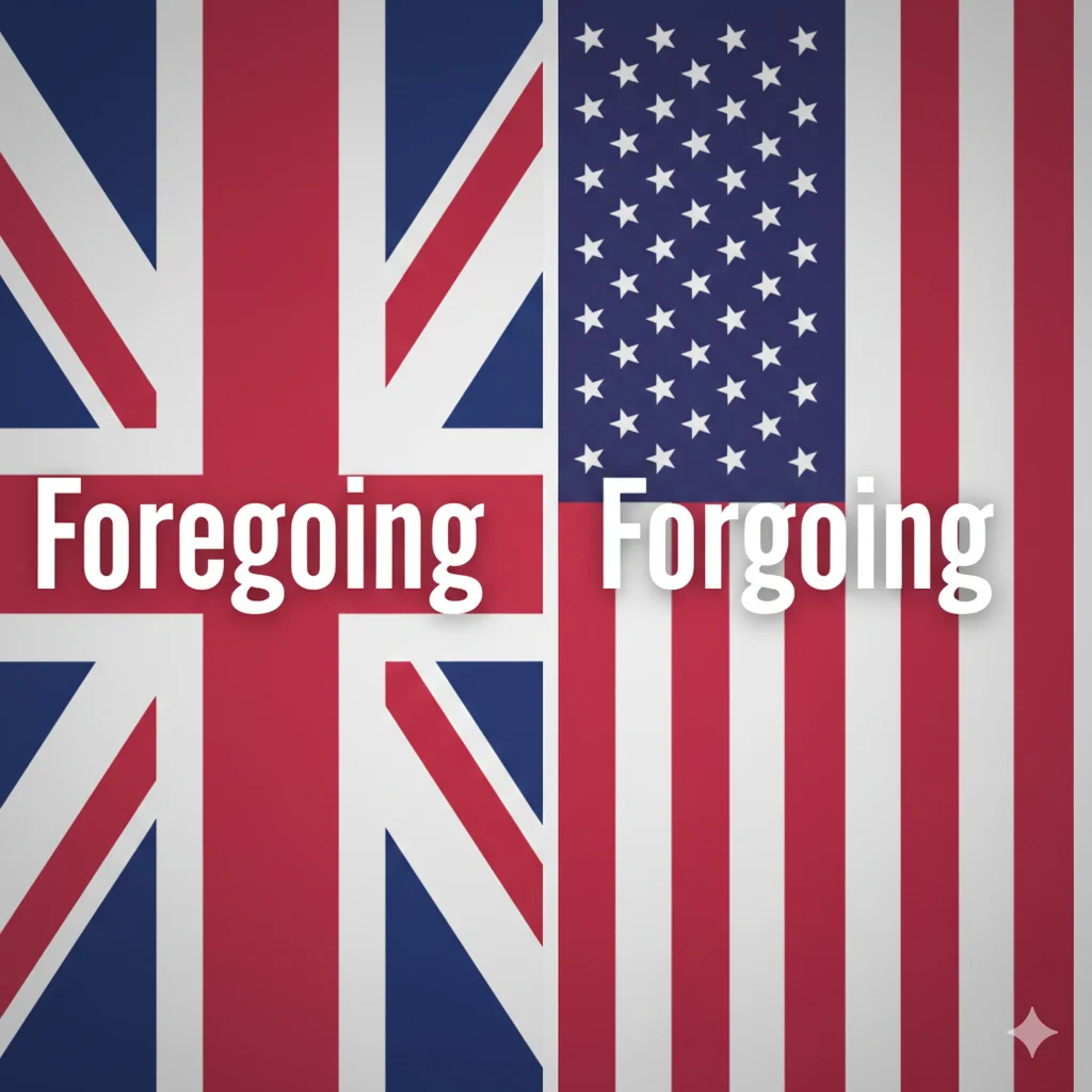 Foregoing or Forgoing