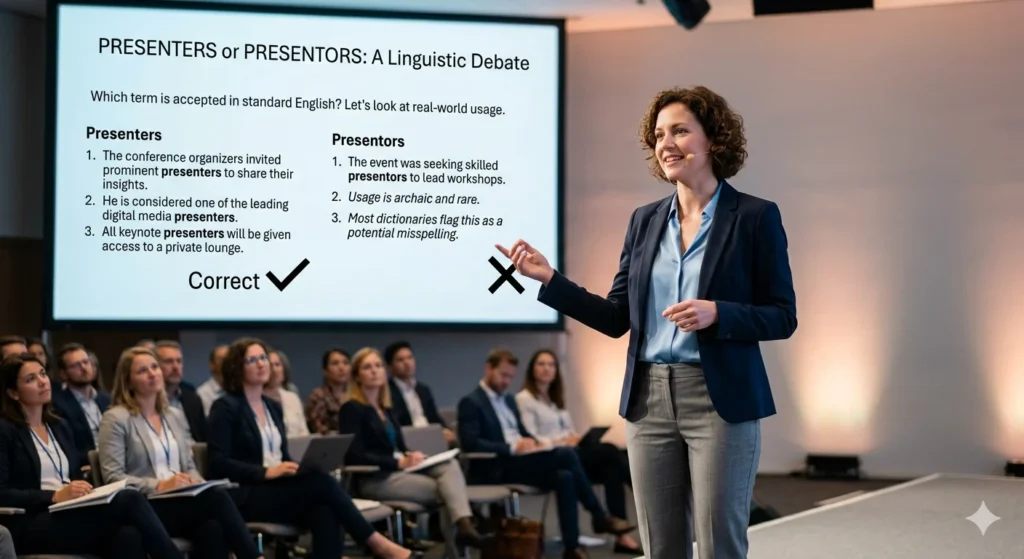 Presenters or Presentors