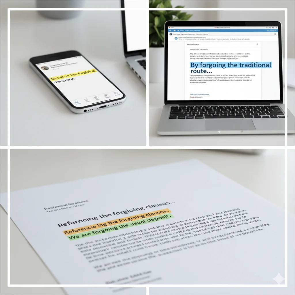 Foregoing or Forgoing