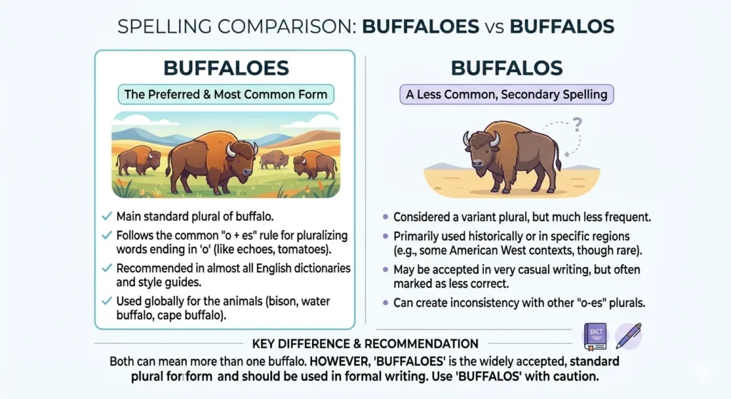 Buffaloes or Buffalos