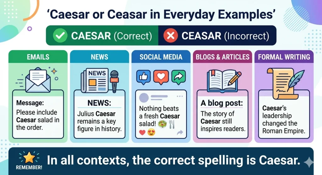 Caesar or Ceasar