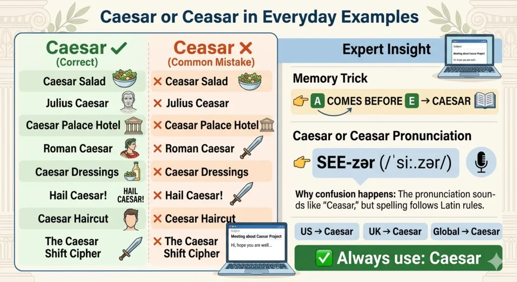 Caesar or Ceasar
