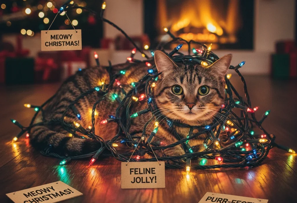 Cat Christmas Puns
