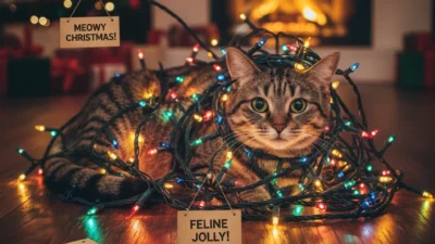 Cat Christmas Puns