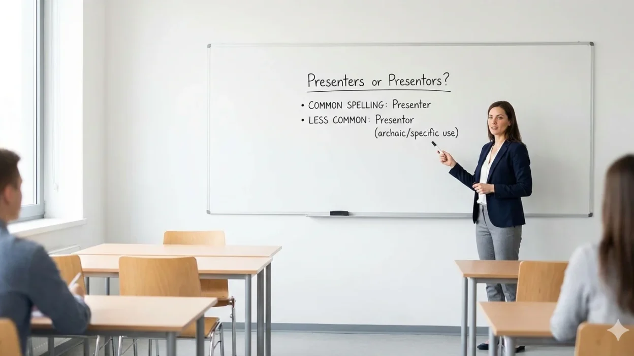 Presenters or Presentors
