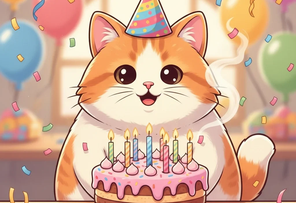Birthday Cat Puns