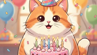 Birthday Cat Puns