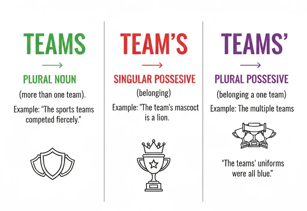 Teams or Team’s