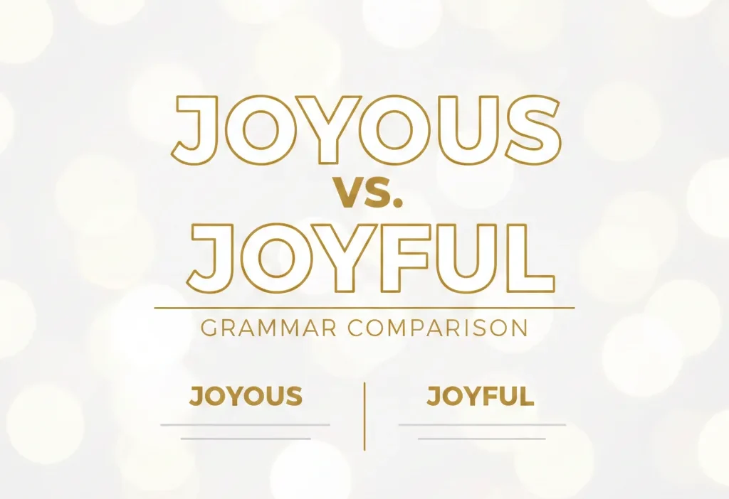 Joyous or Joyful