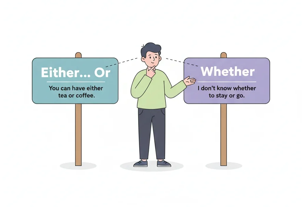 Either or Whether