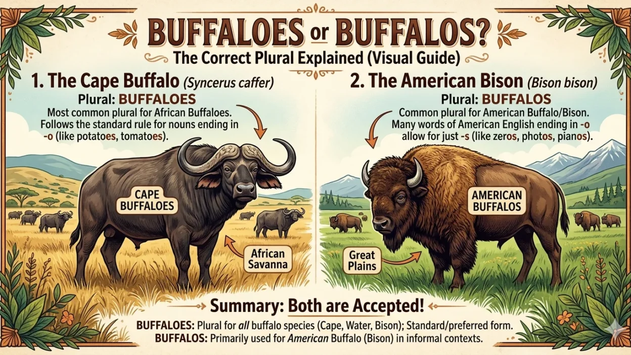 Buffaloes or Buffalos