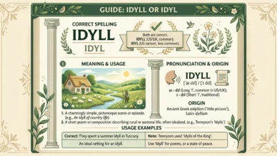 Idyl or Idyll